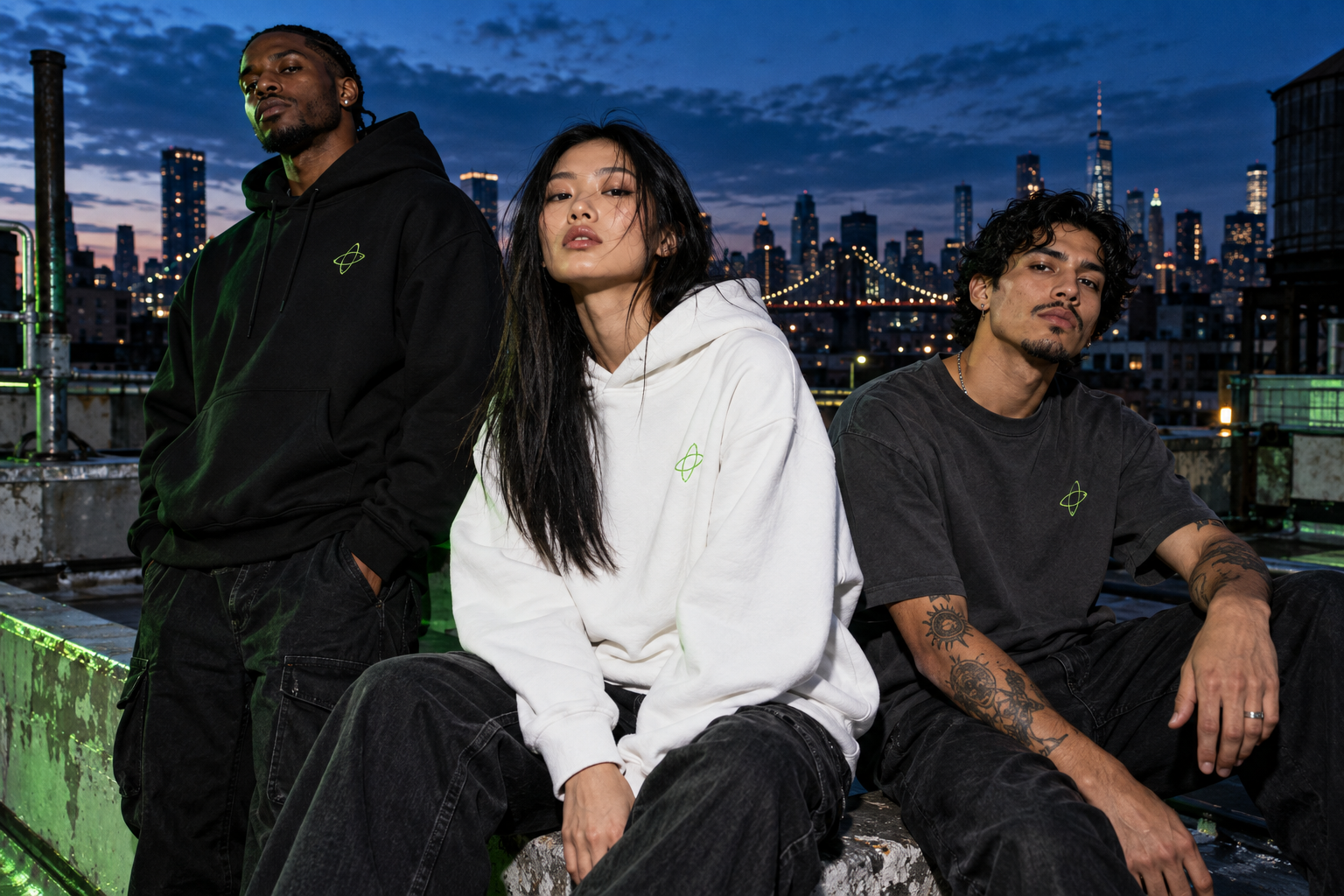 Neurovisionist rooftop streetwear campaign